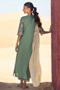 Cross Stitch | Eid Lawn 24 | CHARTREUSE GOLD - by - Libasekhas UK - Registered Vendor of : Cross Stitch - 100% Original Designer Dresss