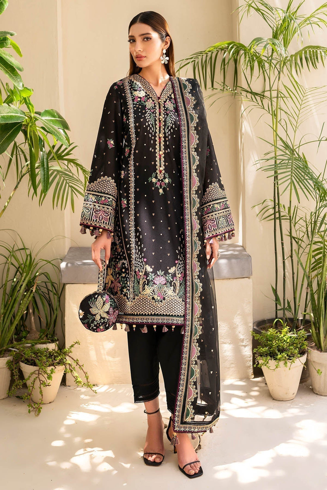 Jazmin | Irish Lawn SS 24 | D4 - by - Libasekhas UK - Registered Vendor of : Jazmin - 100% Original Designer Dresss