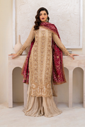 Iznik | Chinnon Chiffon | CC-44 Embroidered Chiffon - by - Libasekhas UK - Registered Vendor of : Iznik - 100% Original Designer Dresss