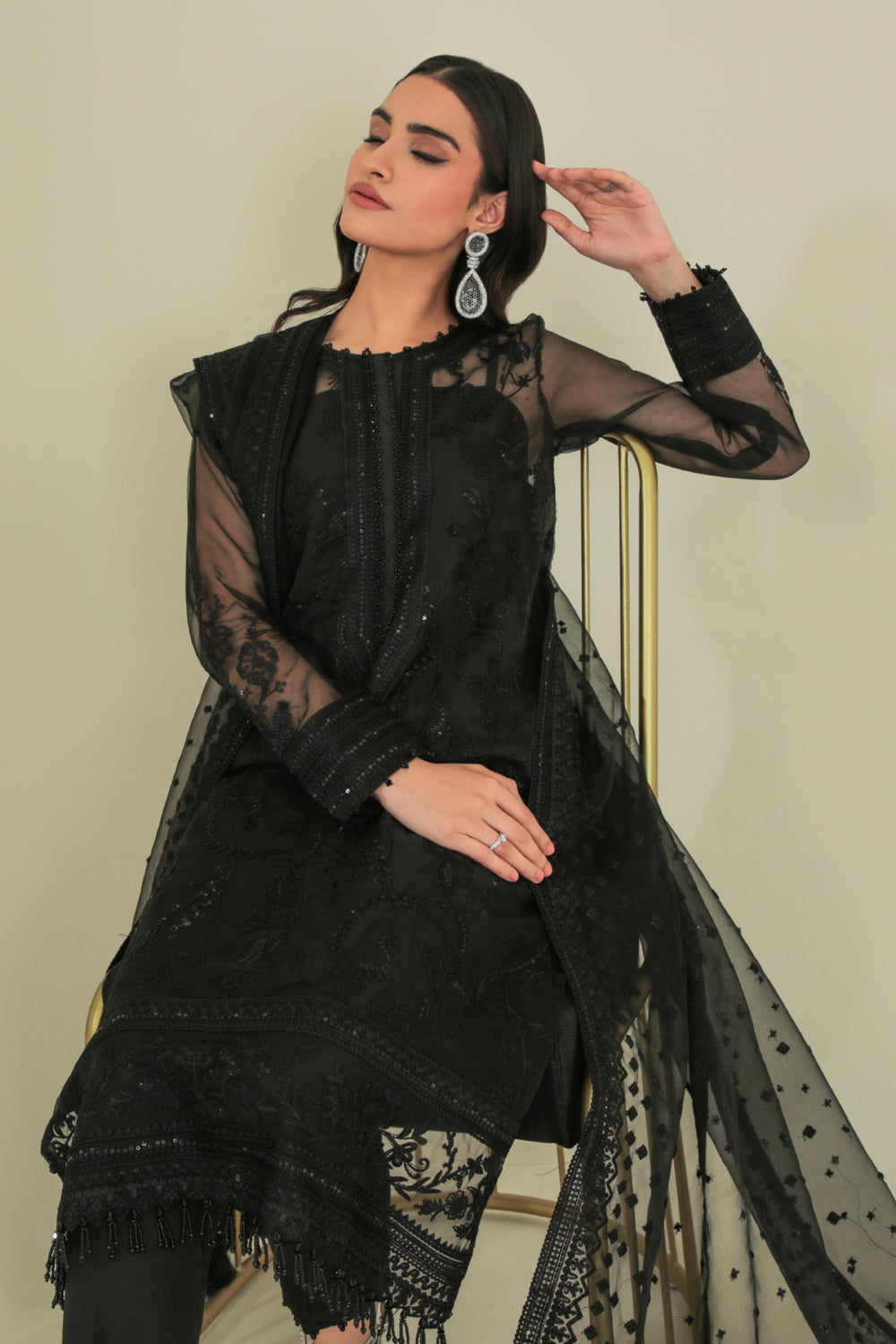 Baroque | Formals Collection | EMBROIDERED ORGANZA UF-235 - by Libasekhas UK - Registered Vendor of : Baroque - 100% Original Designer Dress