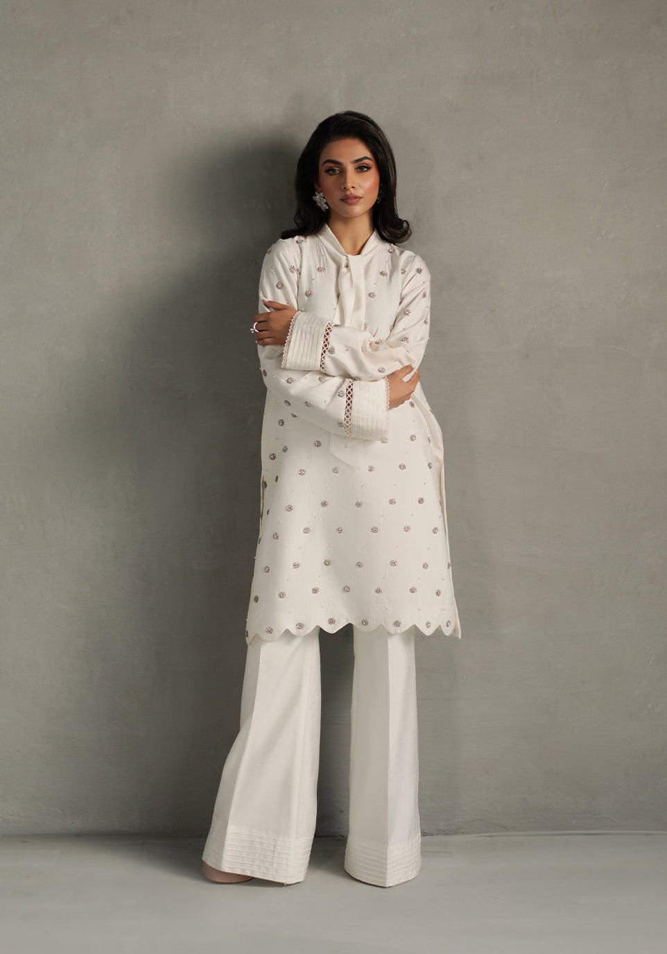 Zarqash | Silk Edit | ZQS 008 OPAL - by - Libasekhas UK - Registered Vendor of : Zarqash - 100% Original Designer Dresss