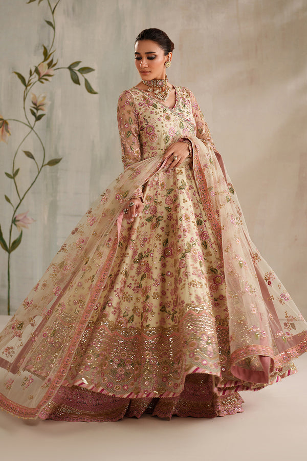 Baroque | Formals Collection | EMBROIDERED NET UF-4371 - by Libasekhas UK - Registered Vendor of : Baroque - 100% Original Designer Dress
