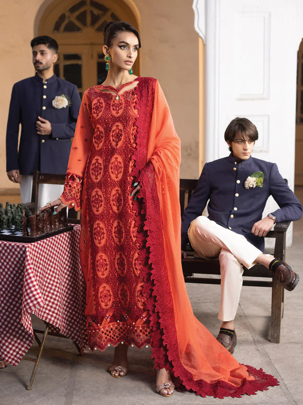 Faiza Faisal | Maya Luxury Lawn | Paula - by - Libasekhas UK - Registered Vendor of : Faiza Faisal - 100% Original Designer Dresss