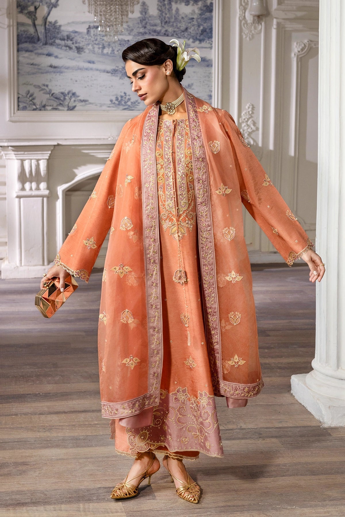 Rangrasiya | Lumeire Silk |Clara - by Libasekhas UK - Registered Vendor of : Rangrasiya - 100% Original Designer Dress