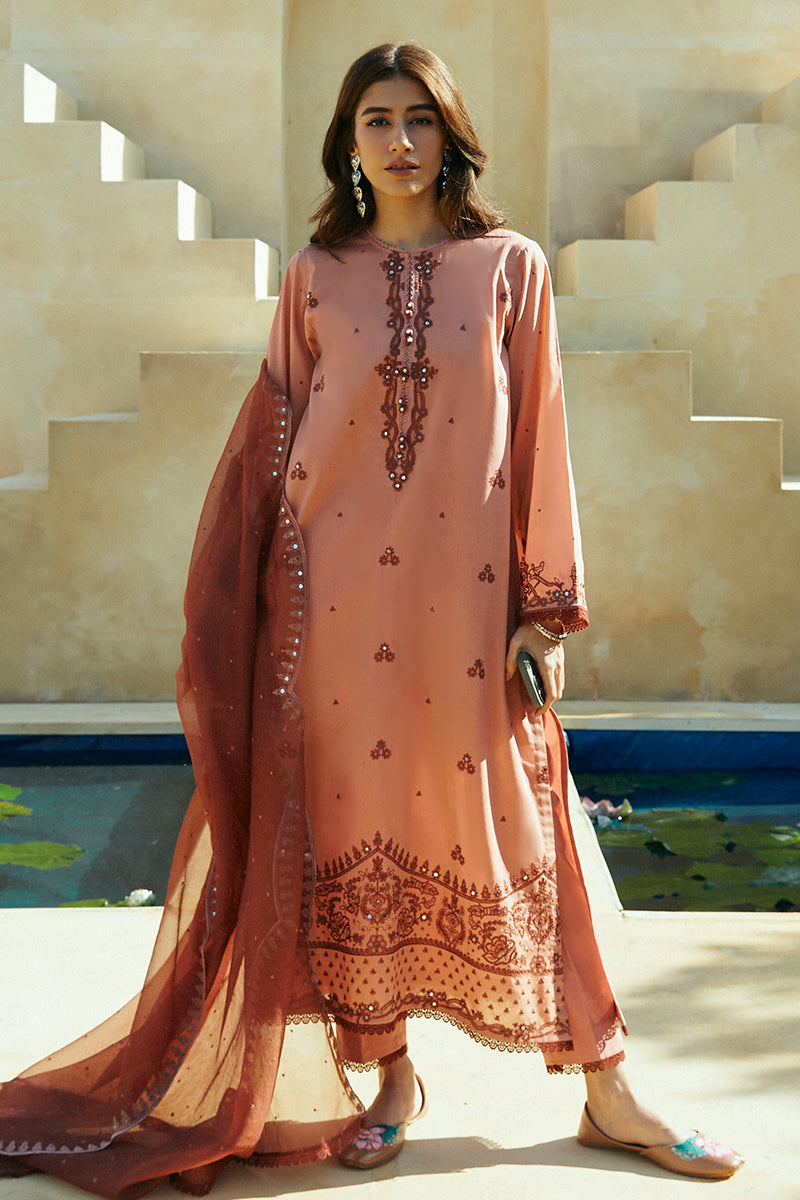 Cross Stitch | Premium Lawn 24 | ARID SAND - by - Libasekhas UK - Registered Vendor of : Cross Stitch - 100% Original Designer Dresss
