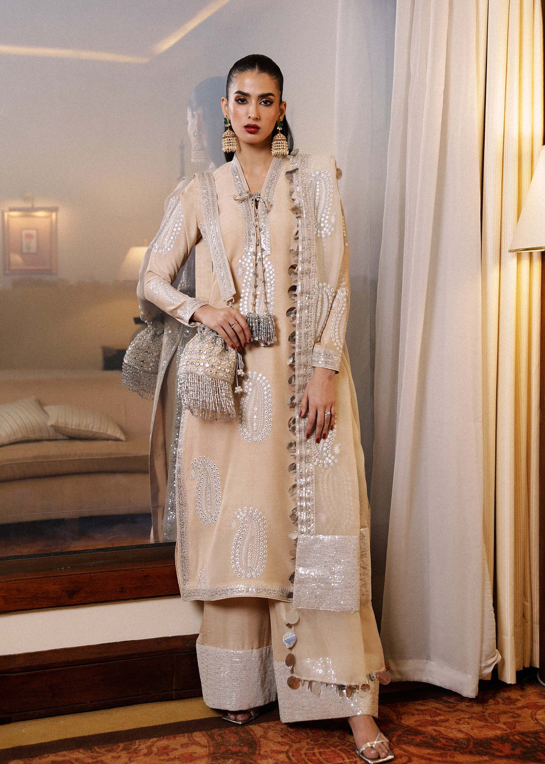 Hussain Rehar | Luxury Pret SS 24 | Moh - by - Libasekhas UK - Registered Vendor of : Hussain Rehar - 100% Original Designer Dresss