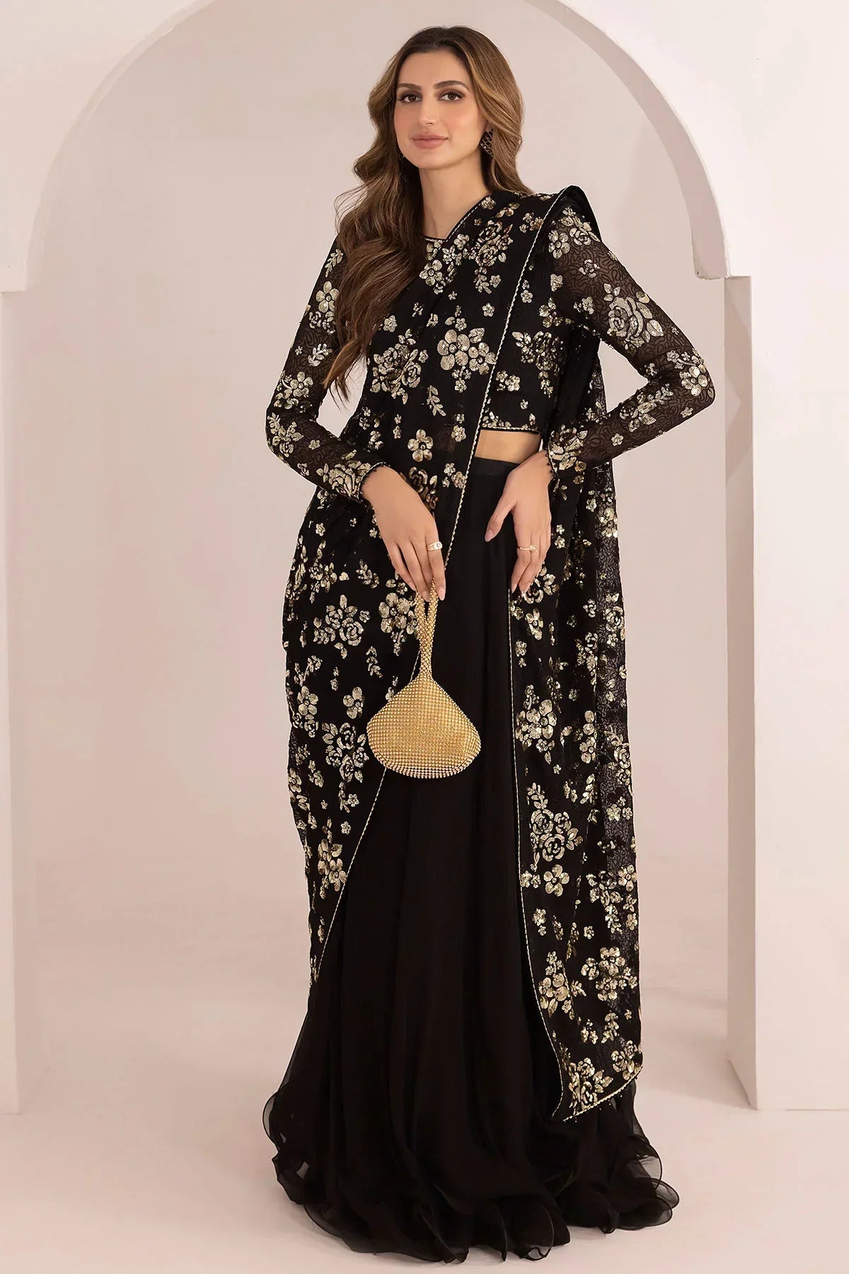 Jazmin | Formals Collection | EMBROIDERED CHIFFON UC-3021 - by - Libasekhas UK - Registered Vendor of : Jazmin - 100% Original Designer Dresss