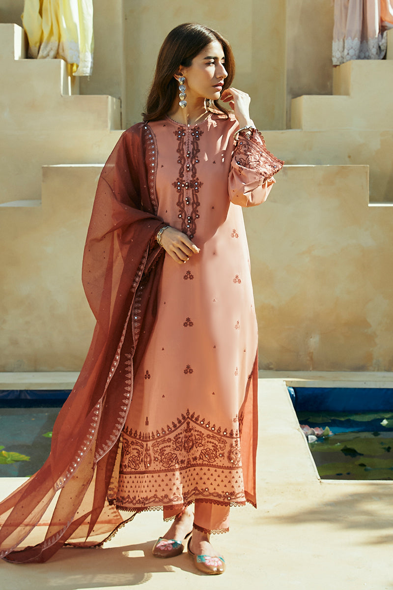 Cross Stitch | Premium Lawn 24 | ARID SAND - by - Libasekhas UK - Registered Vendor of : Cross Stitch - 100% Original Designer Dresss