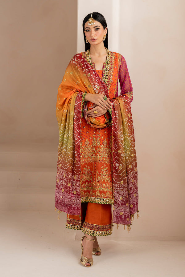 Baroque | Formals Collection | EMBROIDERED CHIFFON UF-706 - by Libasekhas UK - Registered Vendor of : Baroque - 100% Original Designer Dress
