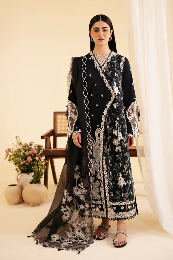 Qalamkar | Qlinekari Luxury Lawn | SQ-03 MARWA - by - Libasekhas UK - Registered Vendor of : Qalamkar - 100% Original Designer Dresss