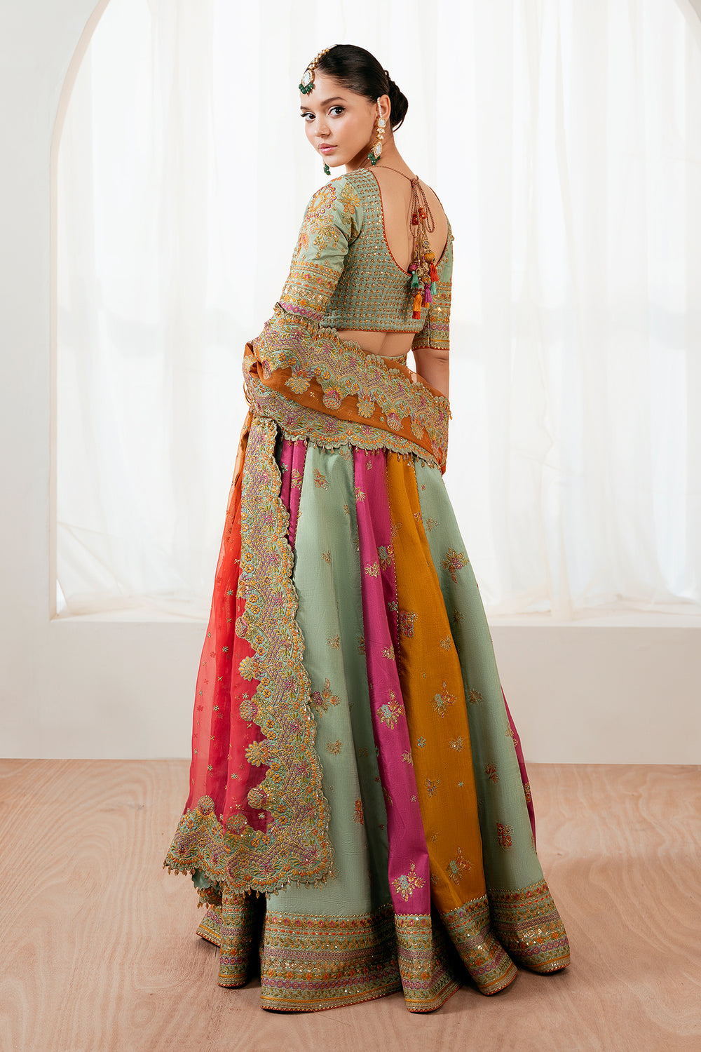 Baroque | Formals Collection | EMBROIDERED SILK UF-4036 - by Libasekhas UK - Registered Vendor of : Baroque - 100% Original Designer Dress