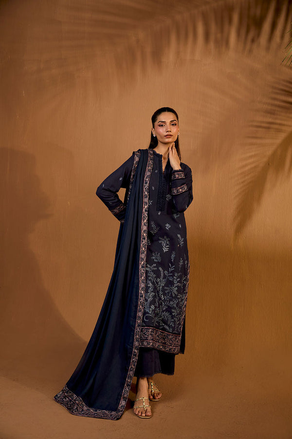 Sobia Nazir | Winter Shawl 25 | Design 7B - by Libasekhas UK - Registered Vendor of : Sobia Nazir - 100% Original Designer Dress