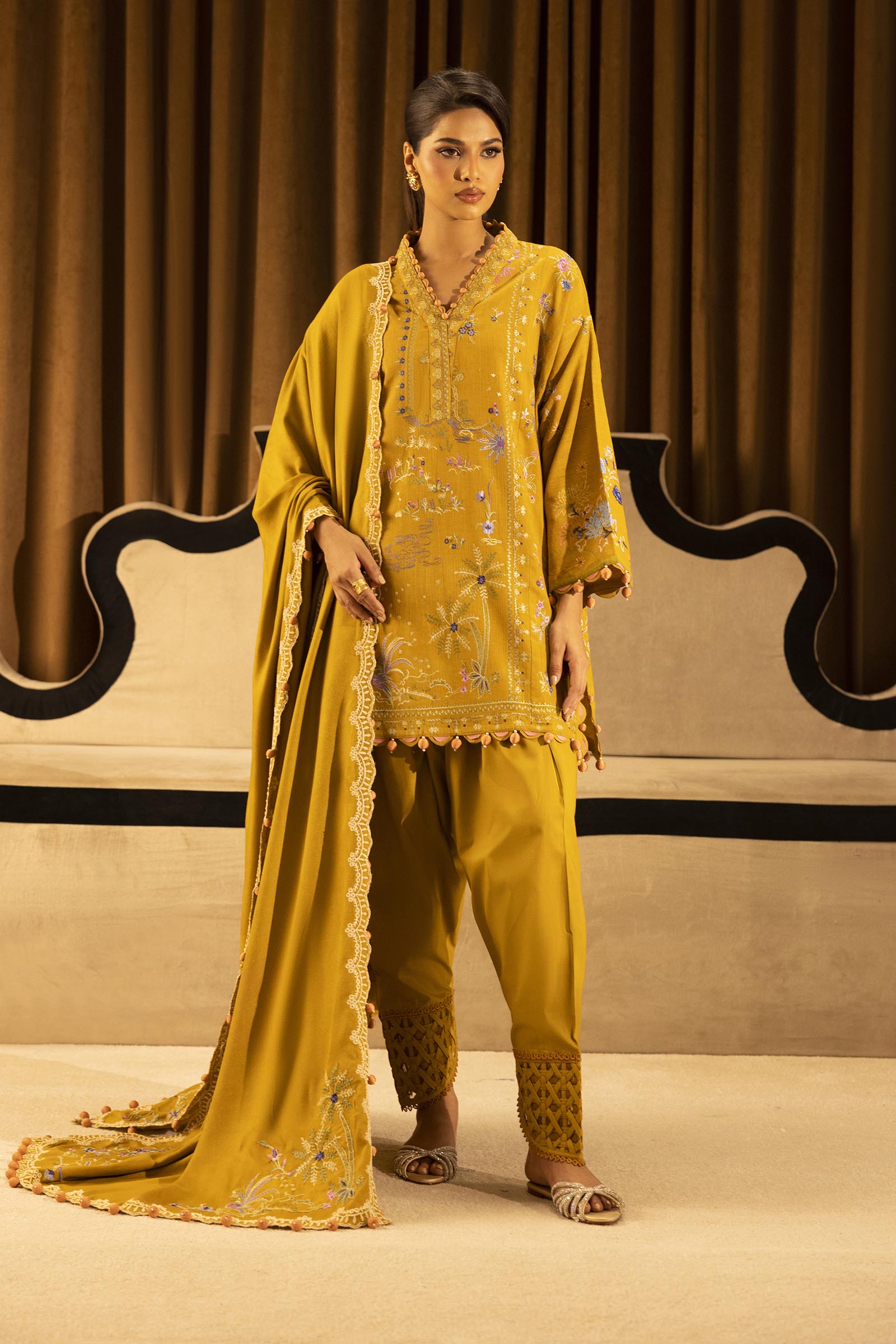 Sana Safinaz | Muzlin Winter 25 | M253-007B - by Libasekhas UK - Registered Vendor of : Sana Abbas - 100% Original Designer Dress