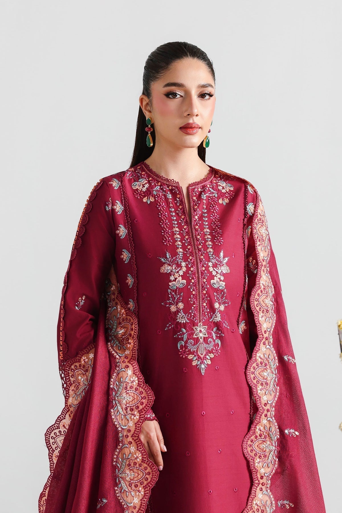 Akbar Aslam | Elan Luxury Lawn 26 | Mehrunissa - by Libasekhas UK - Registered Vendor of : Akbar Aslam - 100% Original Designer Dress