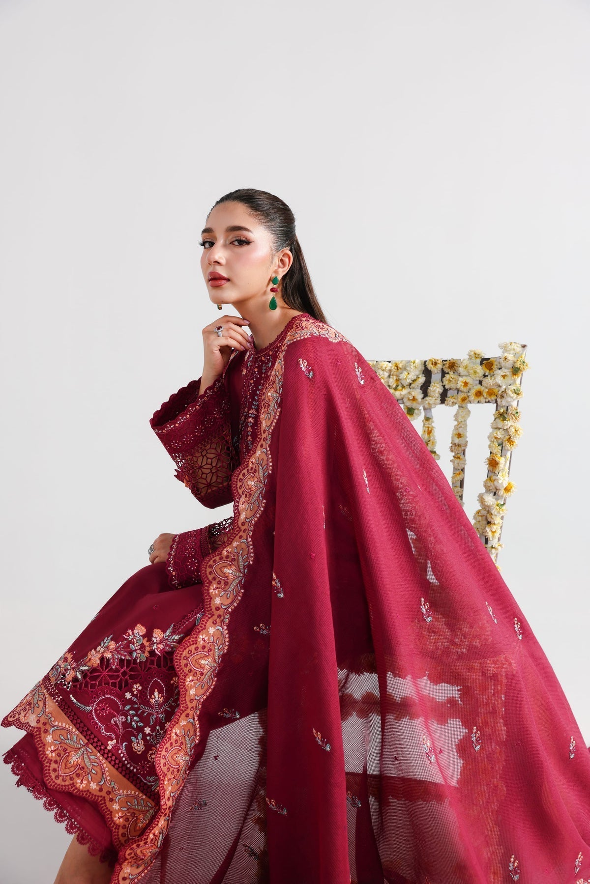 Akbar Aslam | Elan Luxury Lawn 26 | Mehrunissa - by Libasekhas UK - Registered Vendor of : Akbar Aslam - 100% Original Designer Dress