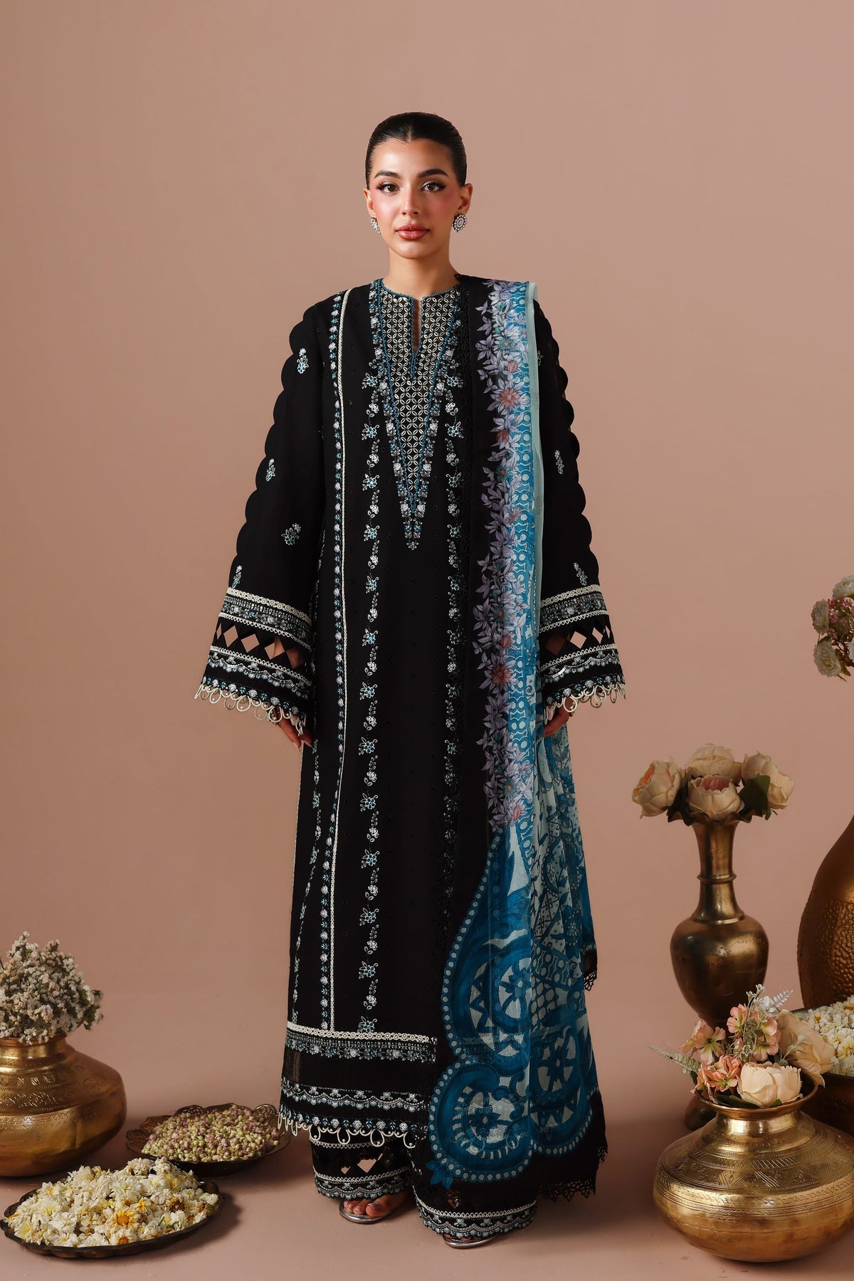 Akbar Aslam | Elan Luxury Lawn 26 | Armina - by Libasekhas UK - Registered Vendor of : Akbar Aslam - 100% Original Designer Dress