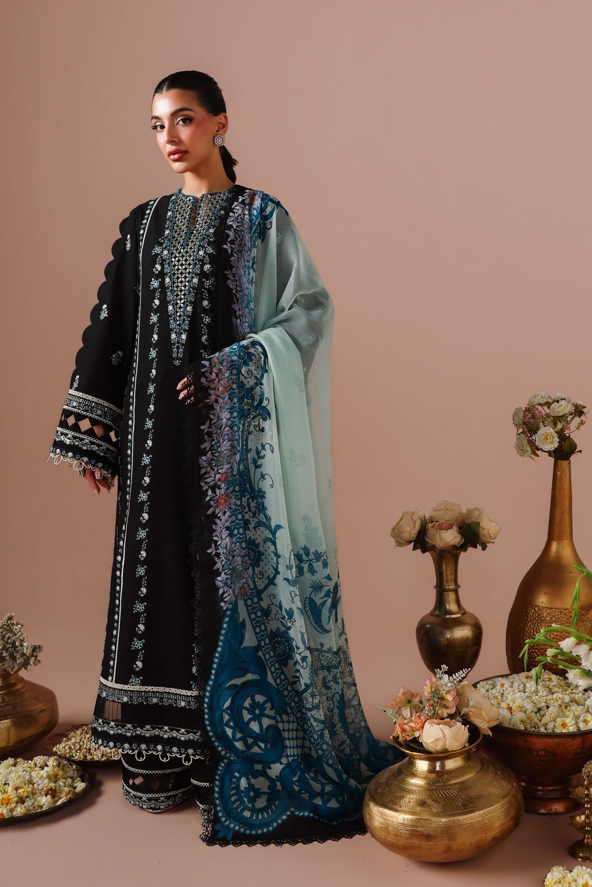Akbar Aslam | Elan Luxury Lawn 26 | Armina - by Libasekhas UK - Registered Vendor of : Akbar Aslam - 100% Original Designer Dress