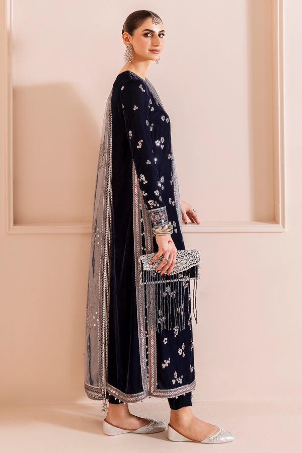 Jazmin | Chandni Velvet Formals 25 | Embroidered Velvet Formal CVF D-03 - by Libasekhas UK - Registered Vendor of : Jazmin - 100% Original Designer Dress