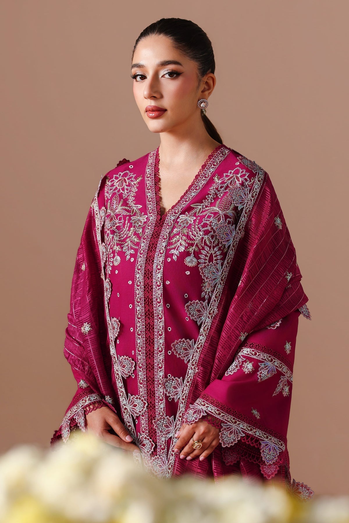 Akbar Aslam | Elan Luxury Lawn 26 | Marjaan - by Libasekhas UK - Registered Vendor of : Akbar Aslam - 100% Original Designer Dress