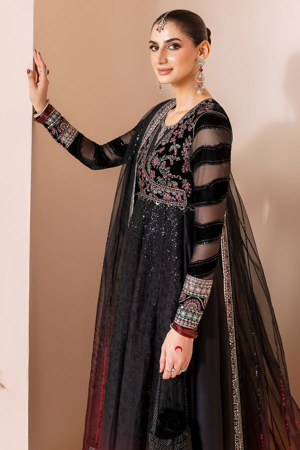 Jazmin | Chandni Velvet Formals 25 | Embroidered Velvet Formal CVF D-10 - by Libasekhas UK - Registered Vendor of : Jazmin - 100% Original Designer Dress