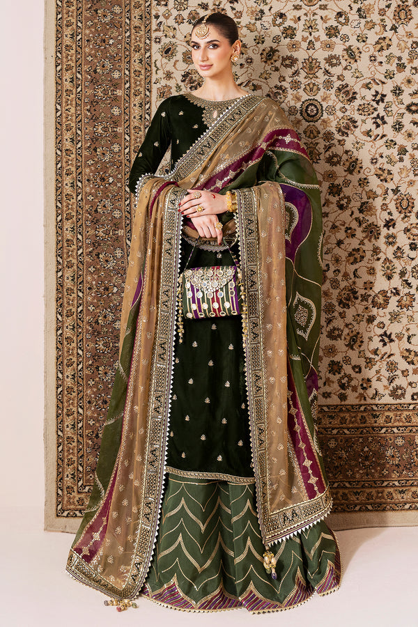 Jazmin | Chandni Velvet Formals 25 | Embroidered Velvet Formal CVF D-09 - by Libasekhas UK - Registered Vendor of : Jazmin - 100% Original Designer Dress