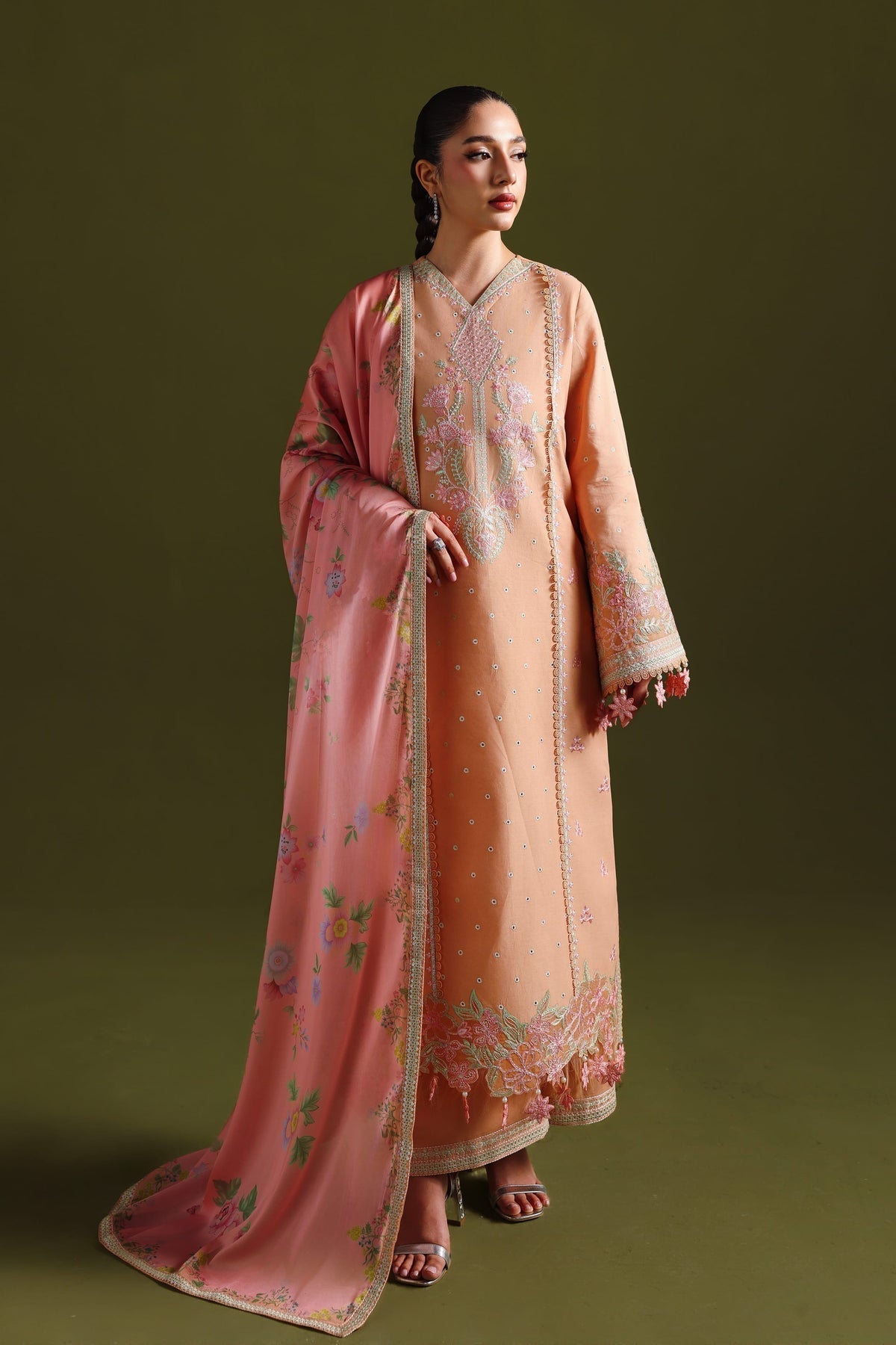 Akbar Aslam | Elan Luxury Lawn 26 | Aaralyn - by Libasekhas UK - Registered Vendor of : Akbar Aslam - 100% Original Designer Dress