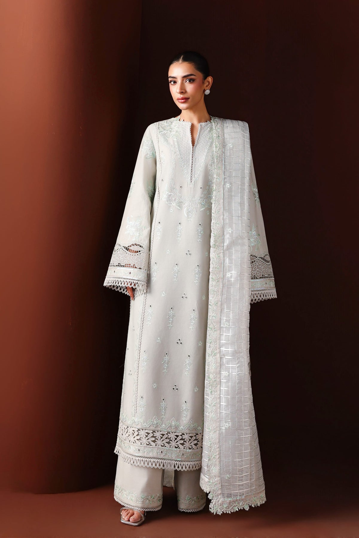 Akbar Aslam | Elan Luxury Lawn 26 | Rumana - by Libasekhas UK - Registered Vendor of : Akbar Aslam - 100% Original Designer Dress