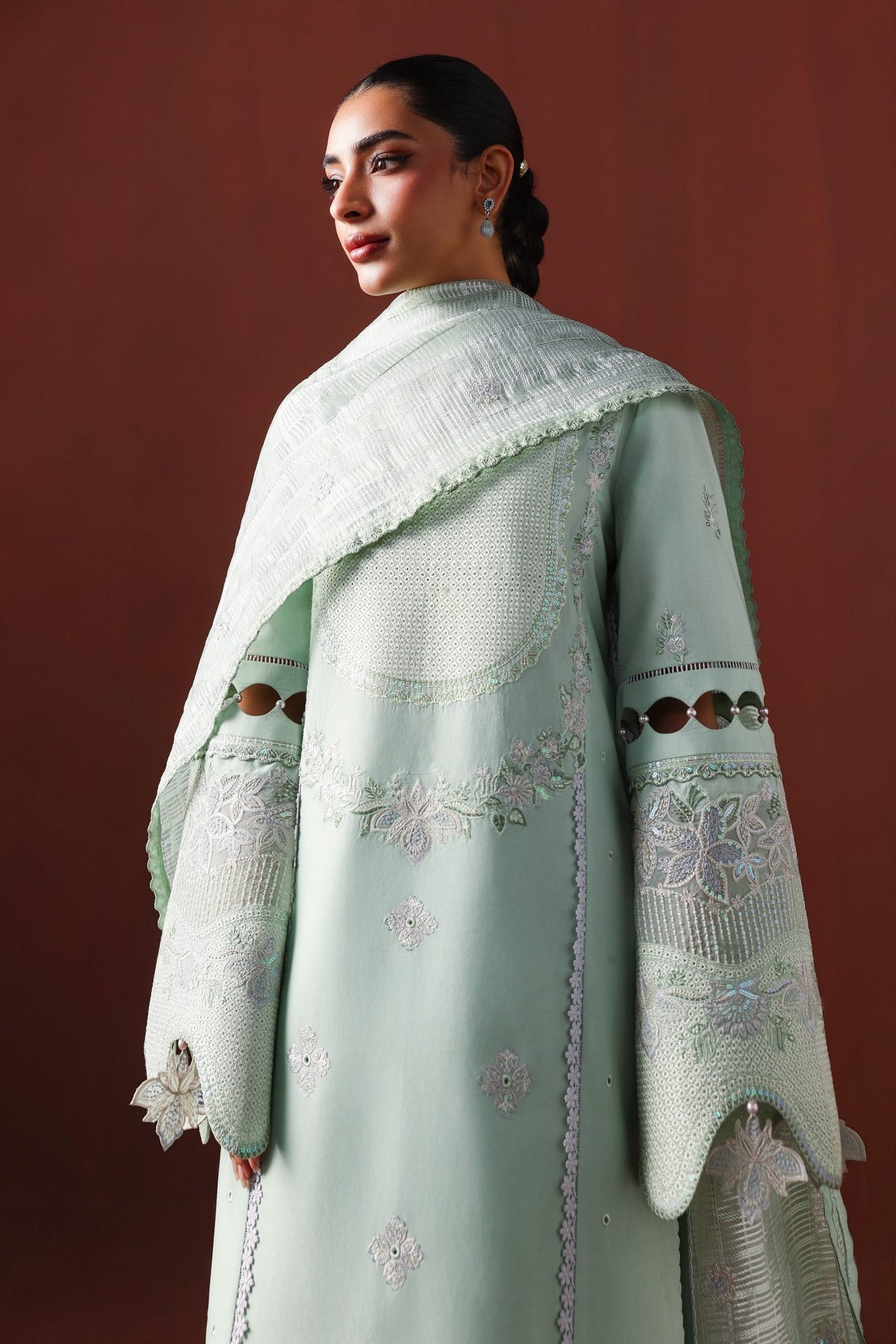 Akbar Aslam | Elan Luxury Lawn 26 | Zayna - by Libasekhas UK - Registered Vendor of : Akbar Aslam - 100% Original Designer Dress