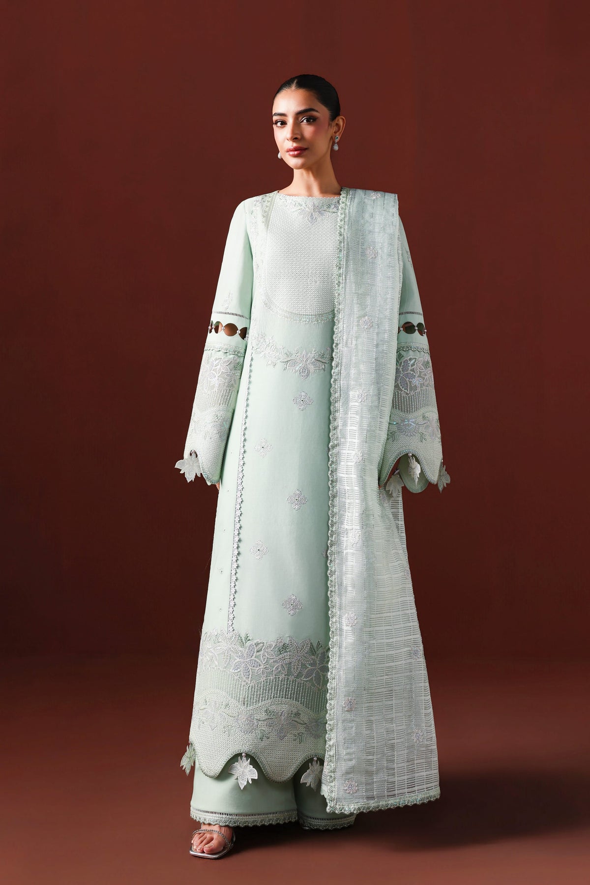 Akbar Aslam | Elan Luxury Lawn 26 | Zayna - by Libasekhas UK - Registered Vendor of : Akbar Aslam - 100% Original Designer Dress