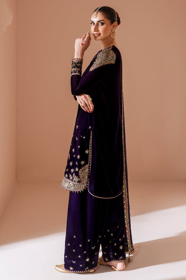 Jazmin | Chandni Velvet Formals 25 | Embroidered Velvet Formal CVF D-08 - by Libasekhas UK - Registered Vendor of : Jazmin - 100% Original Designer Dress