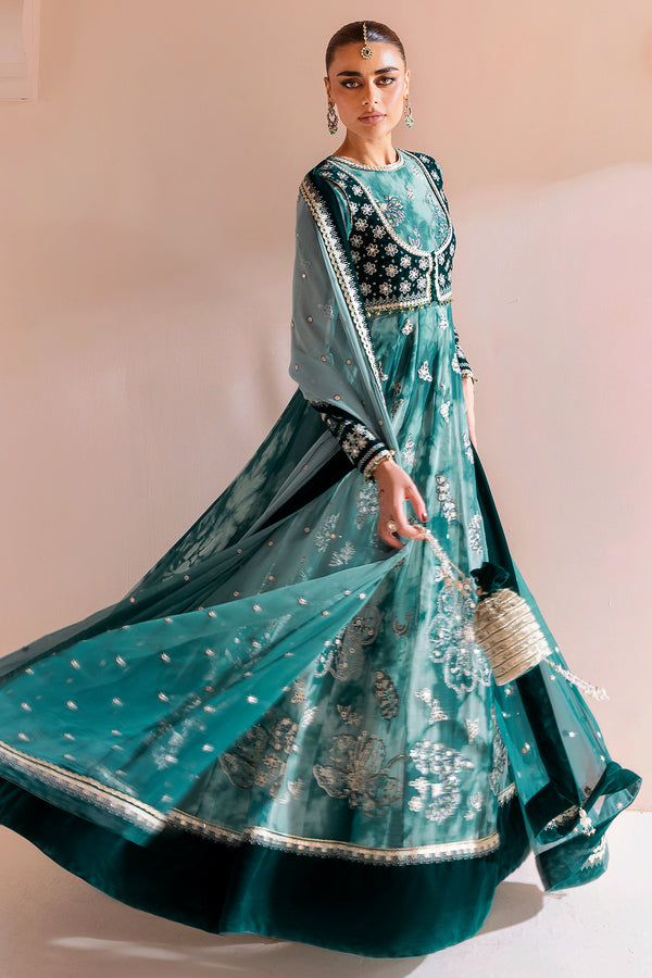 Jazmin | Chandni Velvet Formals 25 | Embroidered Velvet Formal CVF D-06 - by Libasekhas UK - Registered Vendor of : Jazmin - 100% Original Designer Dress