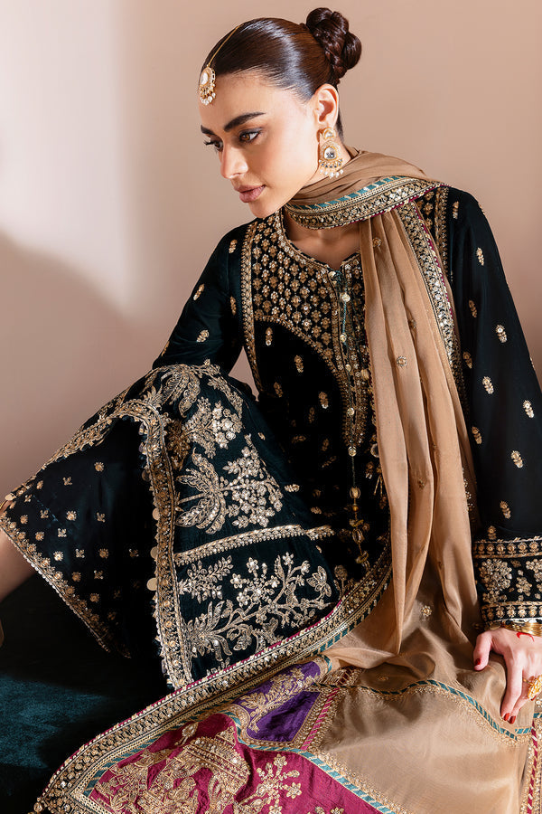 Jazmin | Chandni Velvet Formals 25 | Embroidered Velvet Formal CVF D-01 - by Libasekhas UK - Registered Vendor of : Jazmin - 100% Original Designer Dress