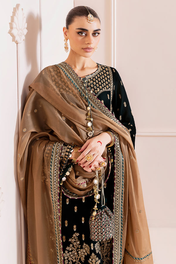 Jazmin | Chandni Velvet Formals 25 | Embroidered Velvet Formal CVF D-01 - by Libasekhas UK - Registered Vendor of : Jazmin - 100% Original Designer Dress
