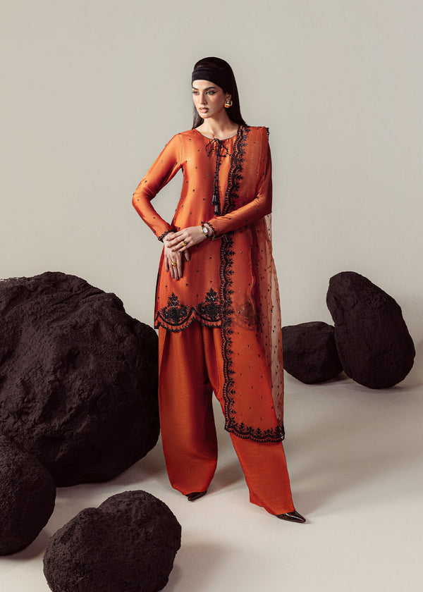 Mahum Asad | The Sirens | Amber - by Libasekhas UK - Registered Vendor of : Mahum Asad - 100% Original Designer Dress