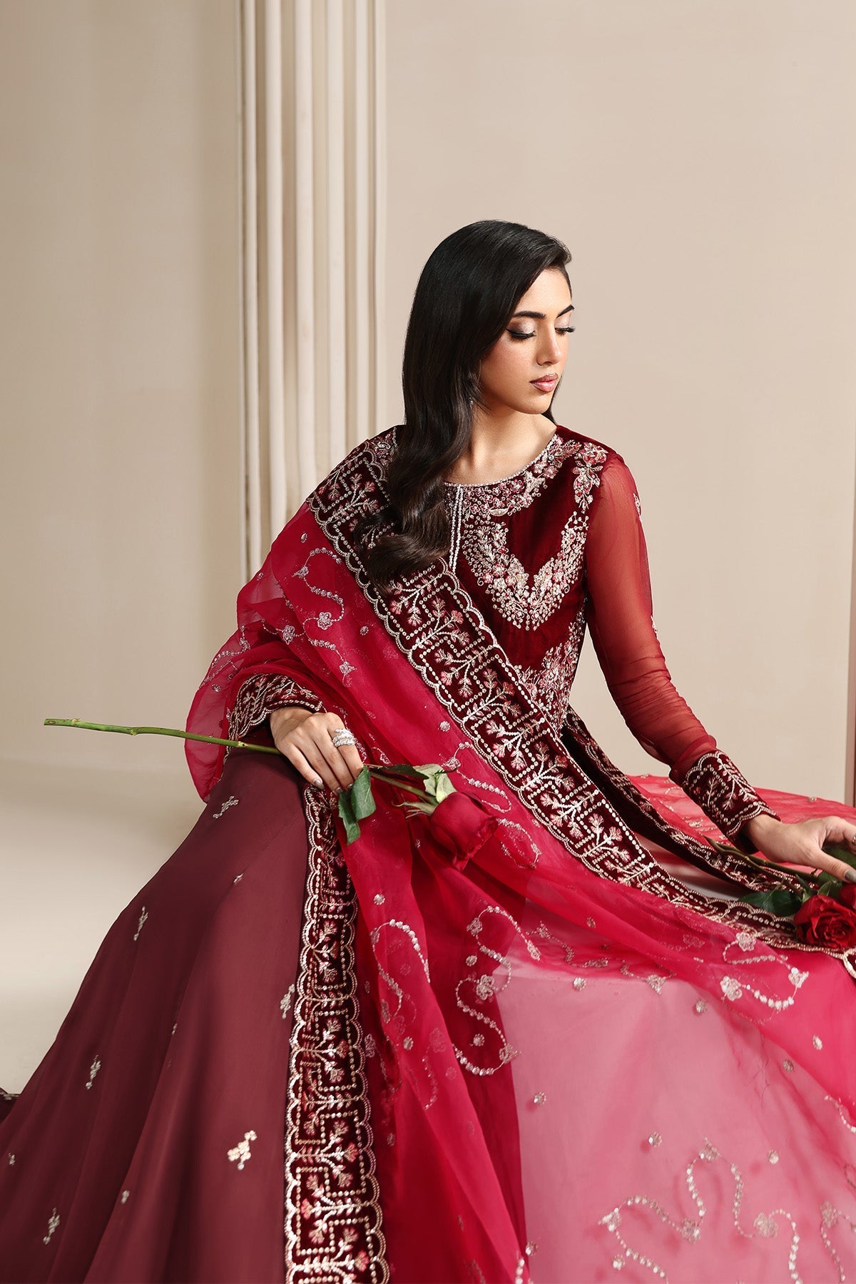 Alizeh | Lamour 25 | AF-VLT-2209-Cherie - by Libasekhas UK - Registered Vendor of : Alizeh - 100% Original Designer Dress