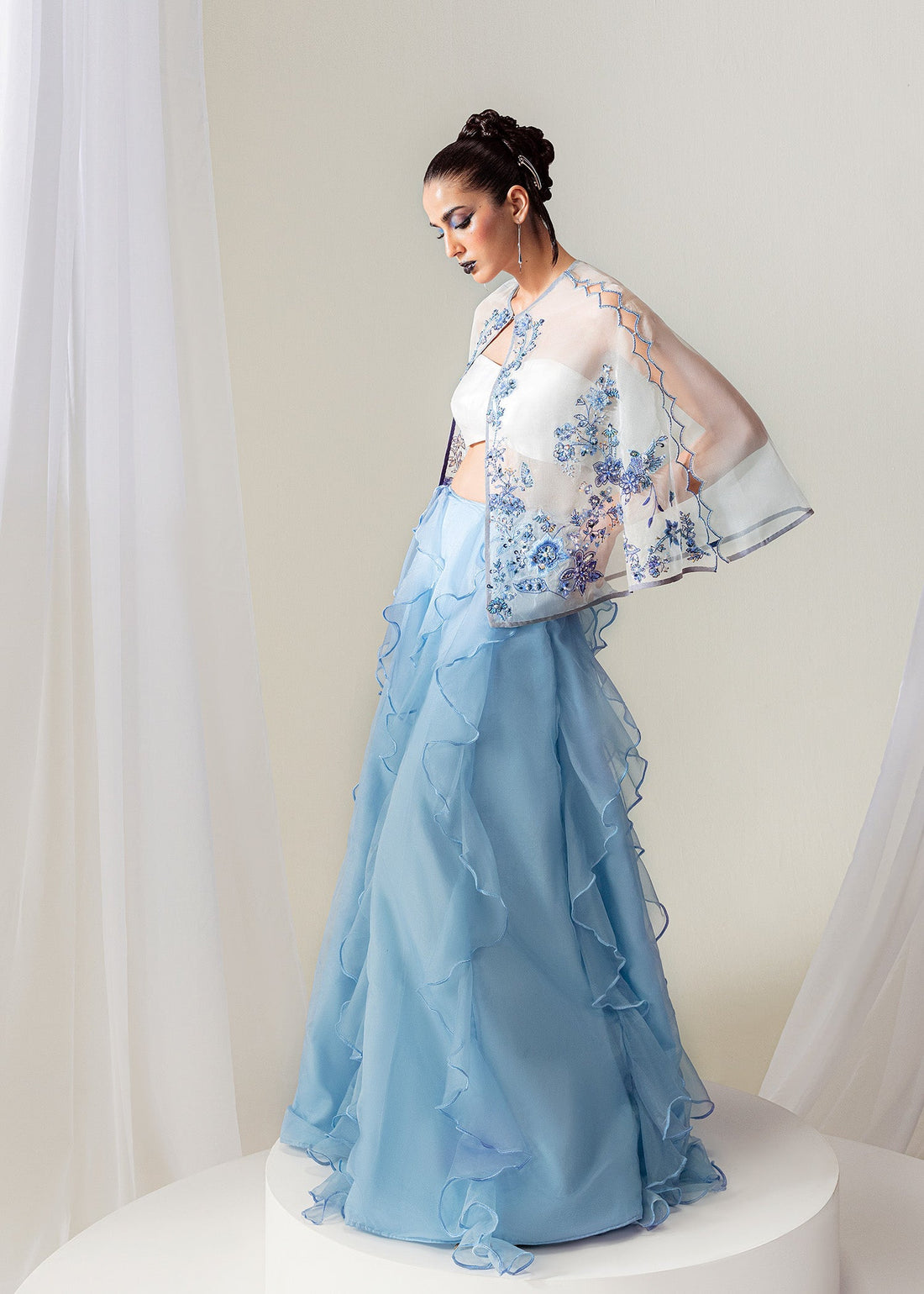 Mahum Asad | The Sirens | Sky Whispers - by Libasekhas UK - Registered Vendor of : Mahum Asad - 100% Original Designer Dress