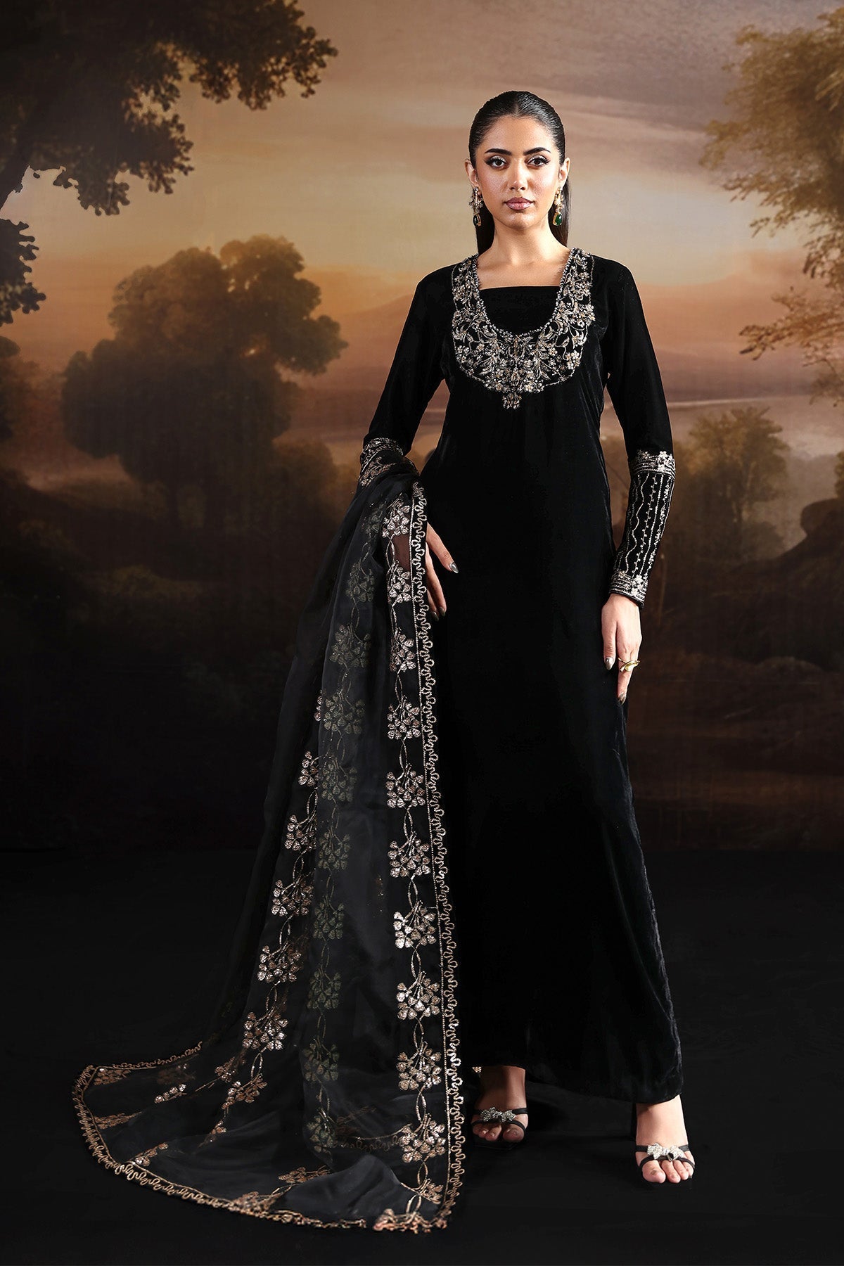 Code 3659 Alizeh | Lamour 25 | AF-VLT-2212-Celeste - Libasekhas