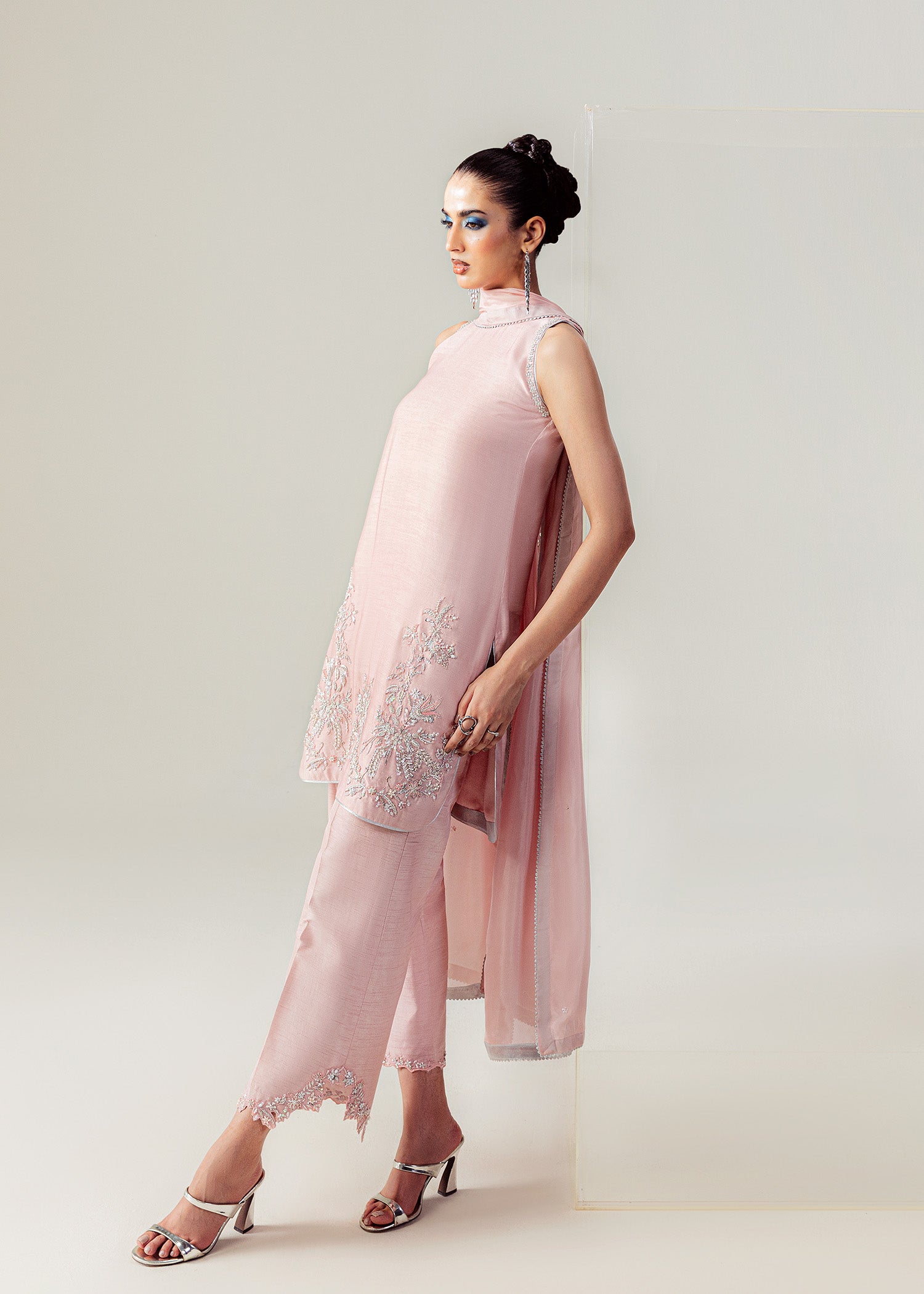 Mahum Asad | The Sirens | Blushed Halo - by Libasekhas UK - Registered Vendor of : Mahum Asad - 100% Original Designer Dress