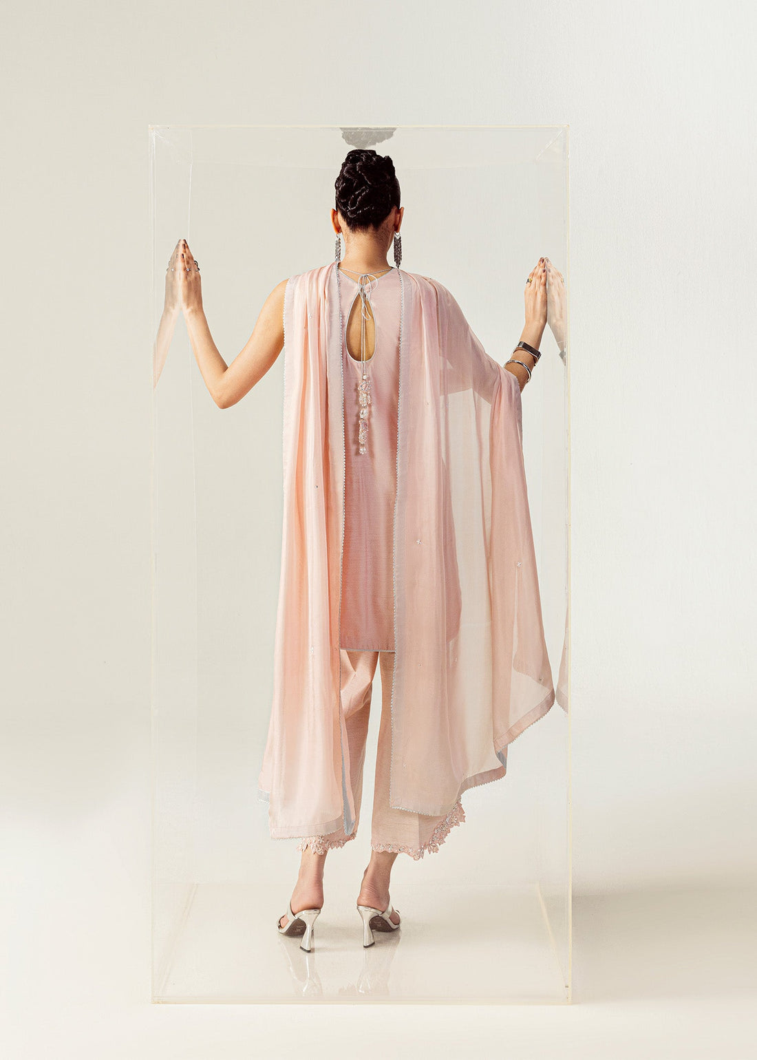 Mahum Asad | The Sirens | Blushed Halo - by Libasekhas UK - Registered Vendor of : Mahum Asad - 100% Original Designer Dress