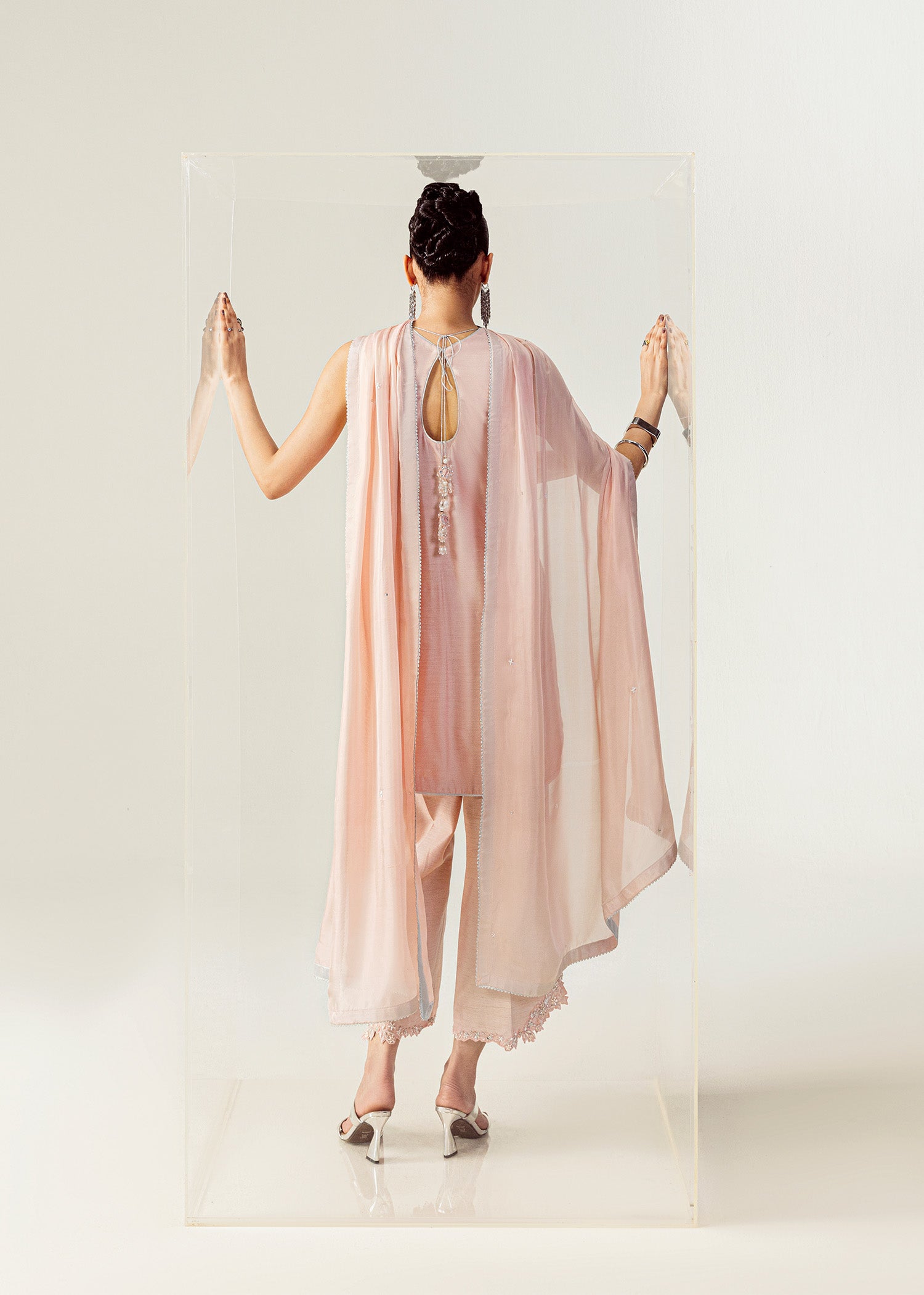 Mahum Asad | The Sirens | Blushed Halo - by Libasekhas UK - Registered Vendor of : Mahum Asad - 100% Original Designer Dress