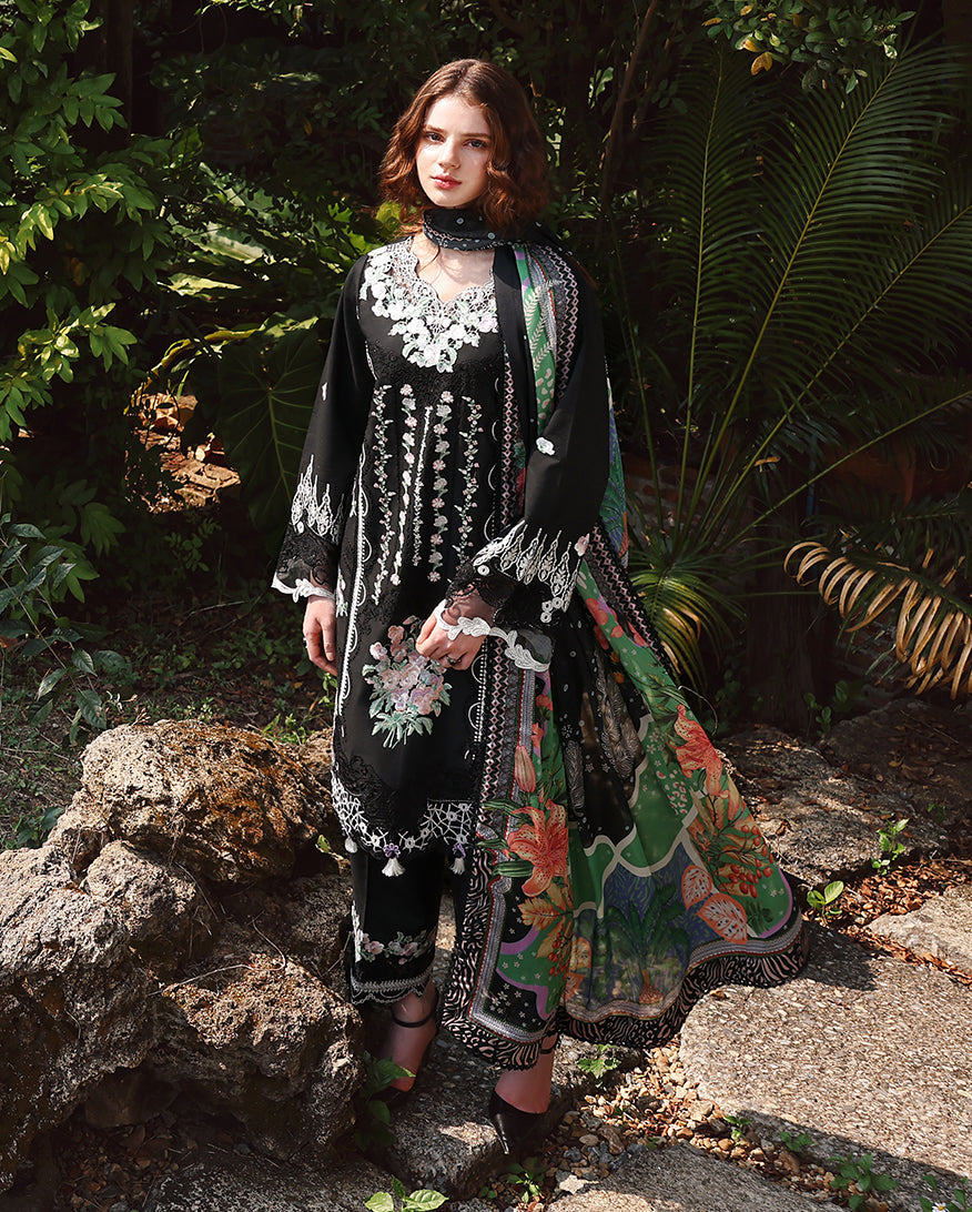 Mushq | The Secret Garden Lawn | Nightshade Bloom - by Libasekhas UK - Registered Vendor of : Mushq - 100% Original Designer Dress