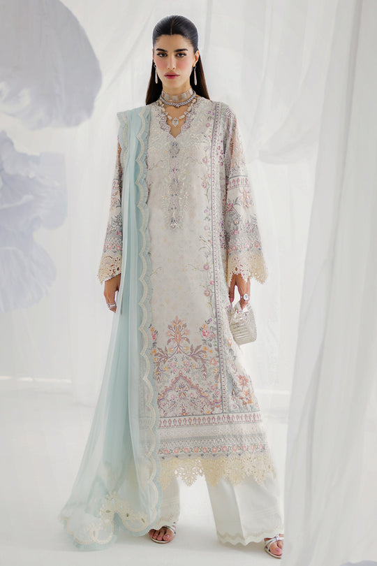 Qalamkar | Luxe Silk 25 | LK-06 NELE - by Libasekhas UK - Registered Vendor of : Qalamkar - 100% Original Designer Dress