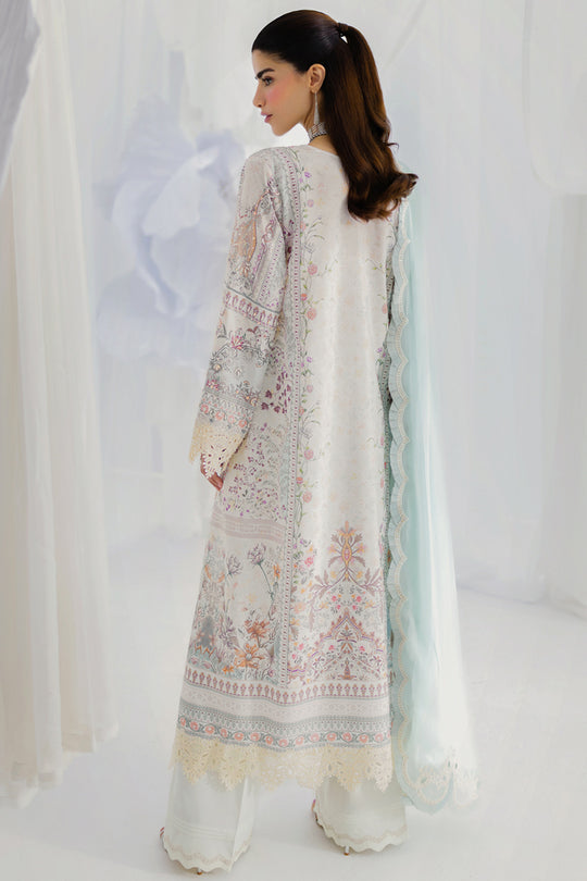 Qalamkar | Luxe Silk 25 | LK-06 NELE - by Libasekhas UK - Registered Vendor of : Qalamkar - 100% Original Designer Dress