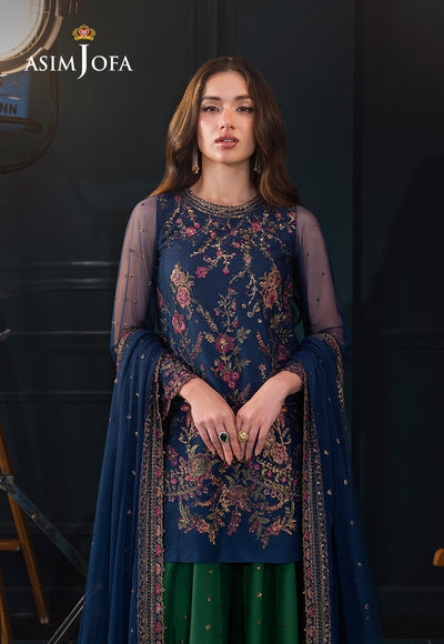 Asim Jofa | Lumiere Formals | AJLFC-07 EMBROIDERED NET - by Libasekhas UK - Registered Vendor of : Asim Jofa - 100% Original Designer Dress