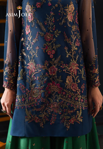 Asim Jofa | Lumiere Formals | AJLFC-07 EMBROIDERED NET - by Libasekhas UK - Registered Vendor of : Asim Jofa - 100% Original Designer Dress