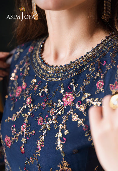 Asim Jofa | Lumiere Formals | AJLFC-07 EMBROIDERED NET - by Libasekhas UK - Registered Vendor of : Asim Jofa - 100% Original Designer Dress