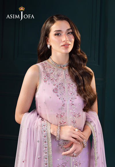 Asim Jofa | Lumiere Formals | AJLFC-09 EMBROIDERED SOFT NET ORGANZA - by Libasekhas UK - Registered Vendor of : Asim Jofa - 100% Original Designer Dress