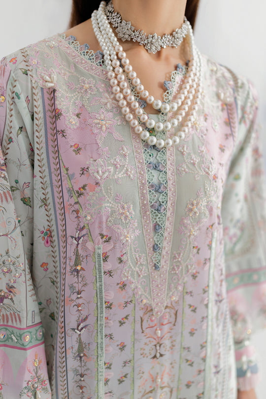 Qalamkar | Luxe Silk 25 | LK-07 IDA - by Libasekhas UK - Registered Vendor of : Qalamkar - 100% Original Designer Dress