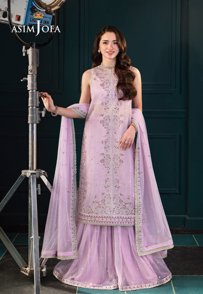 Asim Jofa | Lumiere Formals | AJLFC-09 EMBROIDERED SOFT NET ORGANZA - by Libasekhas UK - Registered Vendor of : Asim Jofa - 100% Original Designer Dress
