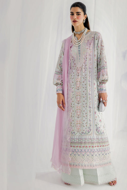 Qalamkar | Luxe Silk 25 | LK-07 IDA - by Libasekhas UK - Registered Vendor of : Qalamkar - 100% Original Designer Dress